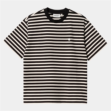Carhartt WIP T-shirt Seidler W Black/Salt Stripe